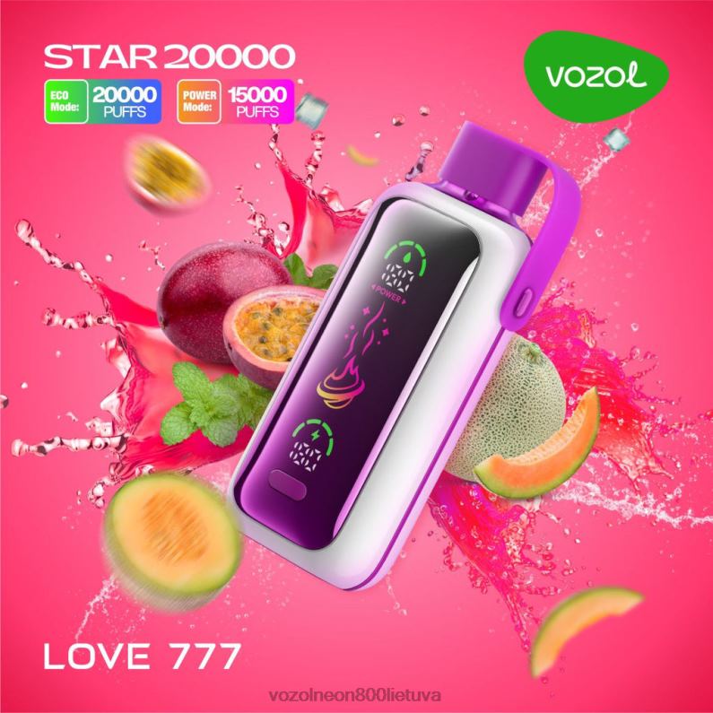 VOZOL Vienkartines - meilė 777 VOZOL STAR 20 000 HD8TF12