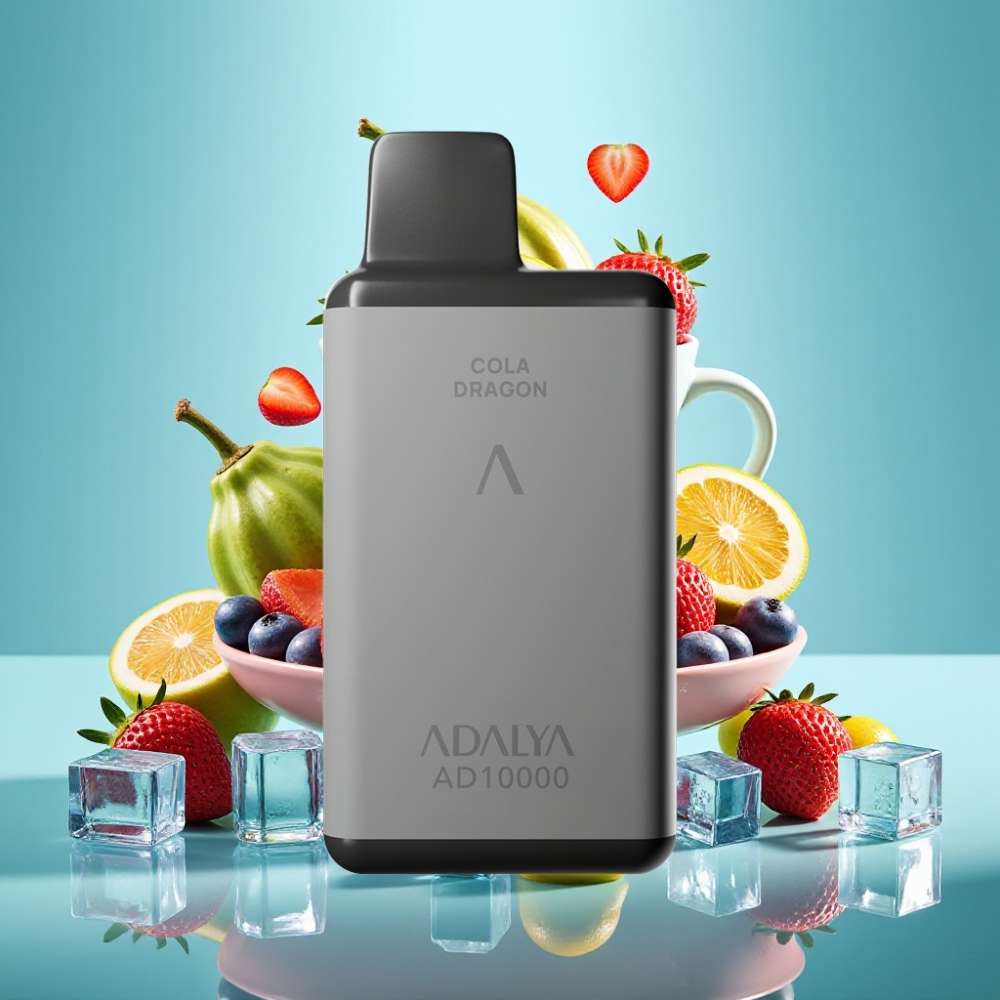 Adalya AD 10000 Puffs Dūmai Kosminė pilka Mėlynasis ledas USB-C