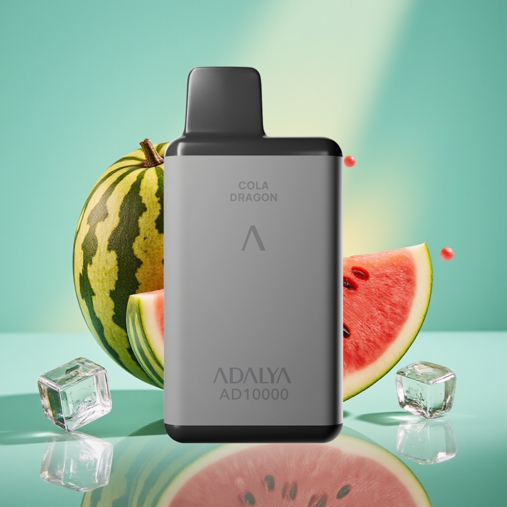 Adalya AD 10000 Puffs Disposable Vape Arbūzas su Ledu, 14 ml, USB-C