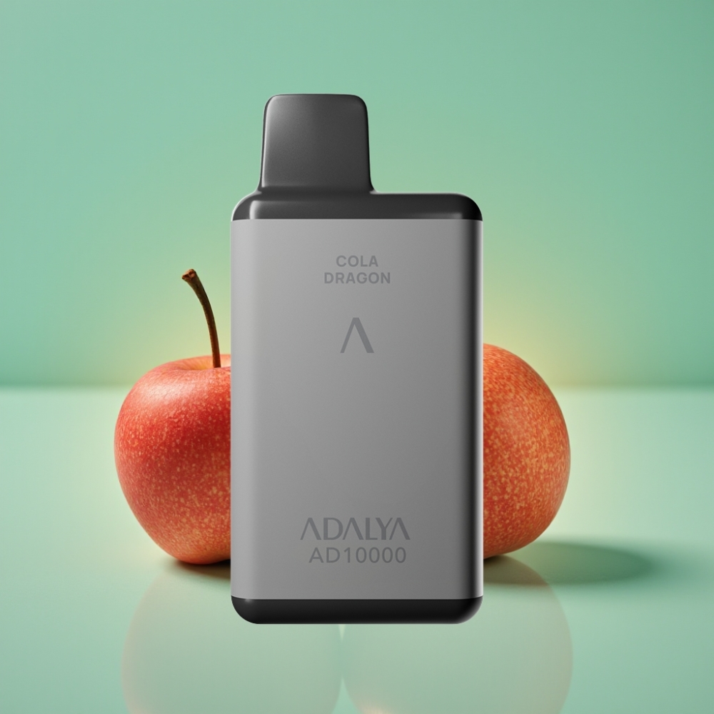 Adalya AD 10000 Puffs Disposable Vape Dvi Obuolės, 14 ml, USB-C