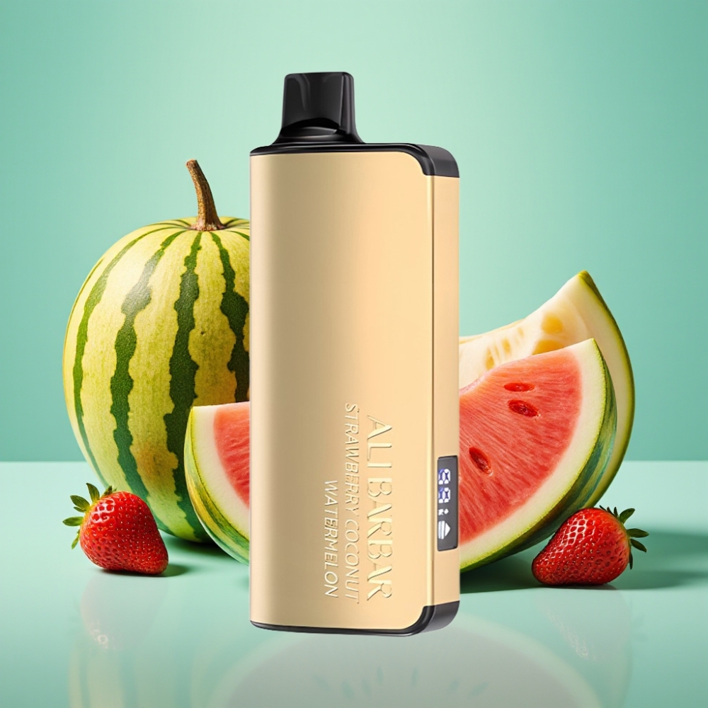 Alibarbar Ingot 9000 Puffs 22ml 2350mahu žemuogė kokosas arbūzas