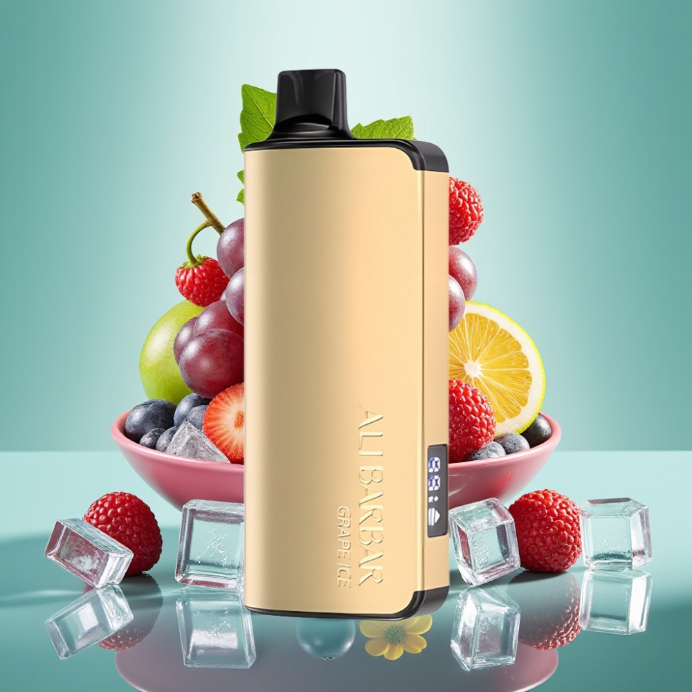 Alibarbar Ingot 9000 Puffs 22ml LED Vynuogių Ledas