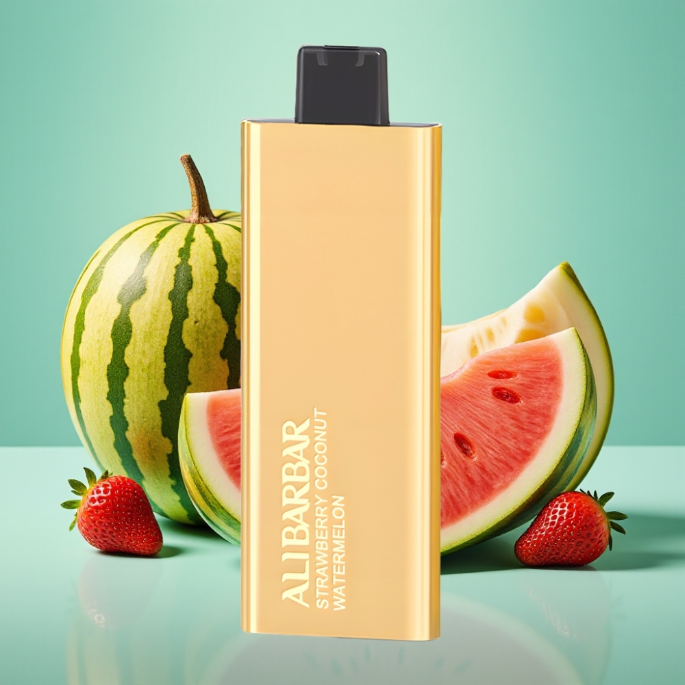 Alibarbar Pandora 7000 Puffs 17 ml Braškės Kokoso Arbūzas
