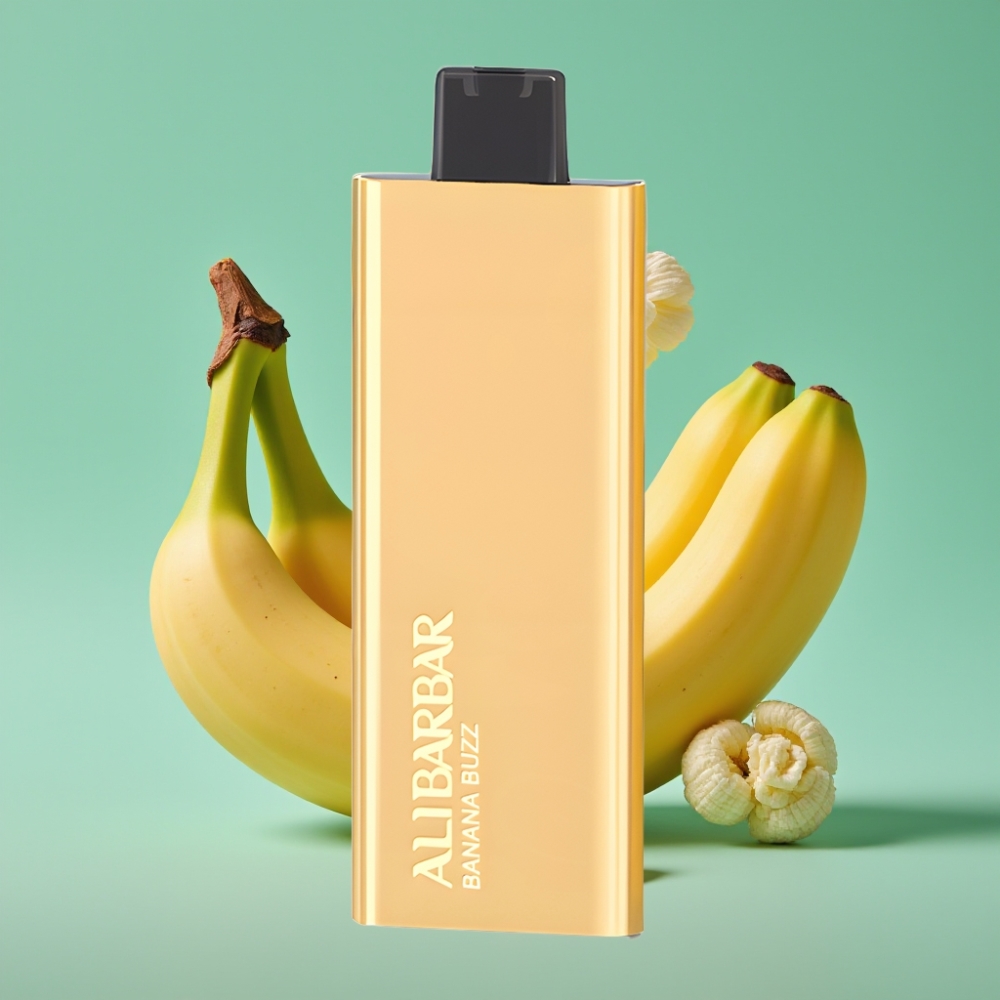 Alibarbar Pandora 7000 Puffs Disposable Vape Bananinė Buzz, 17 ml, 1.0 Ω
