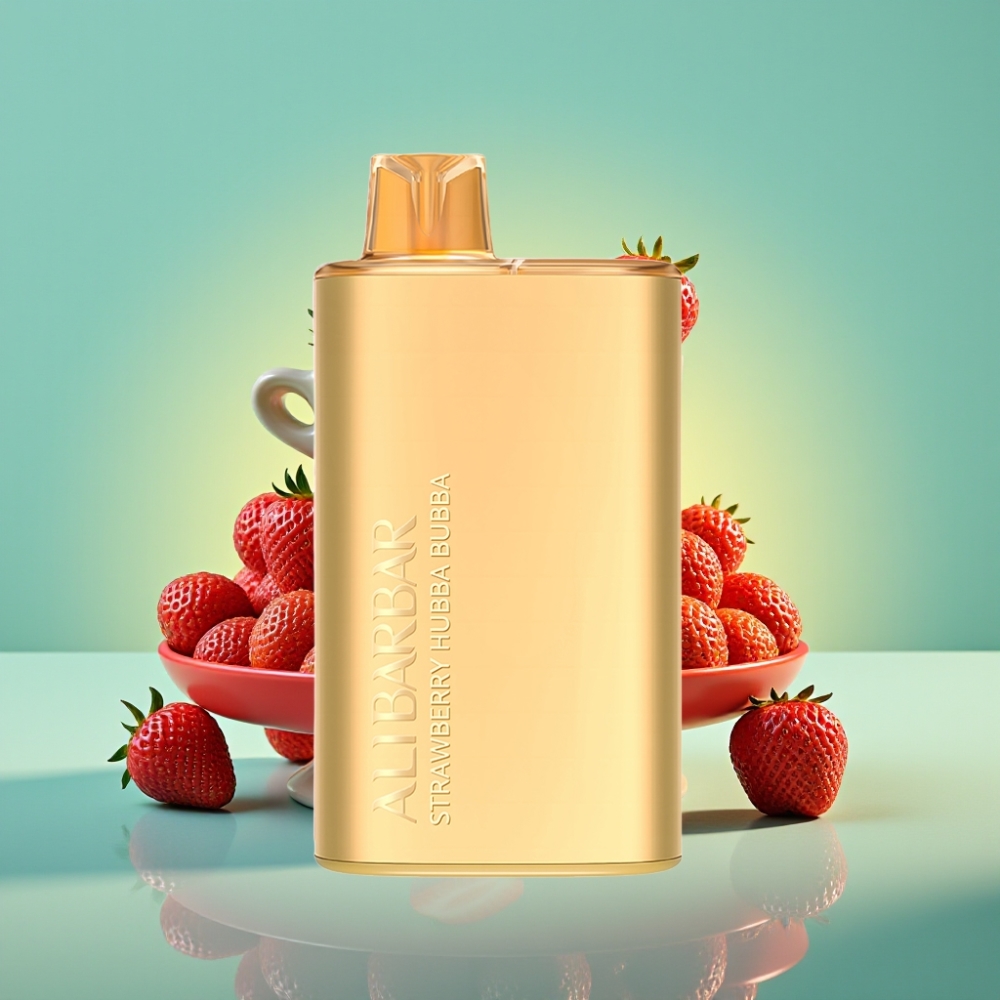 Alibarbar Rich 8000 Puffs Disposable Vape Braškė Hubba Bubba 20ml 2000mAh