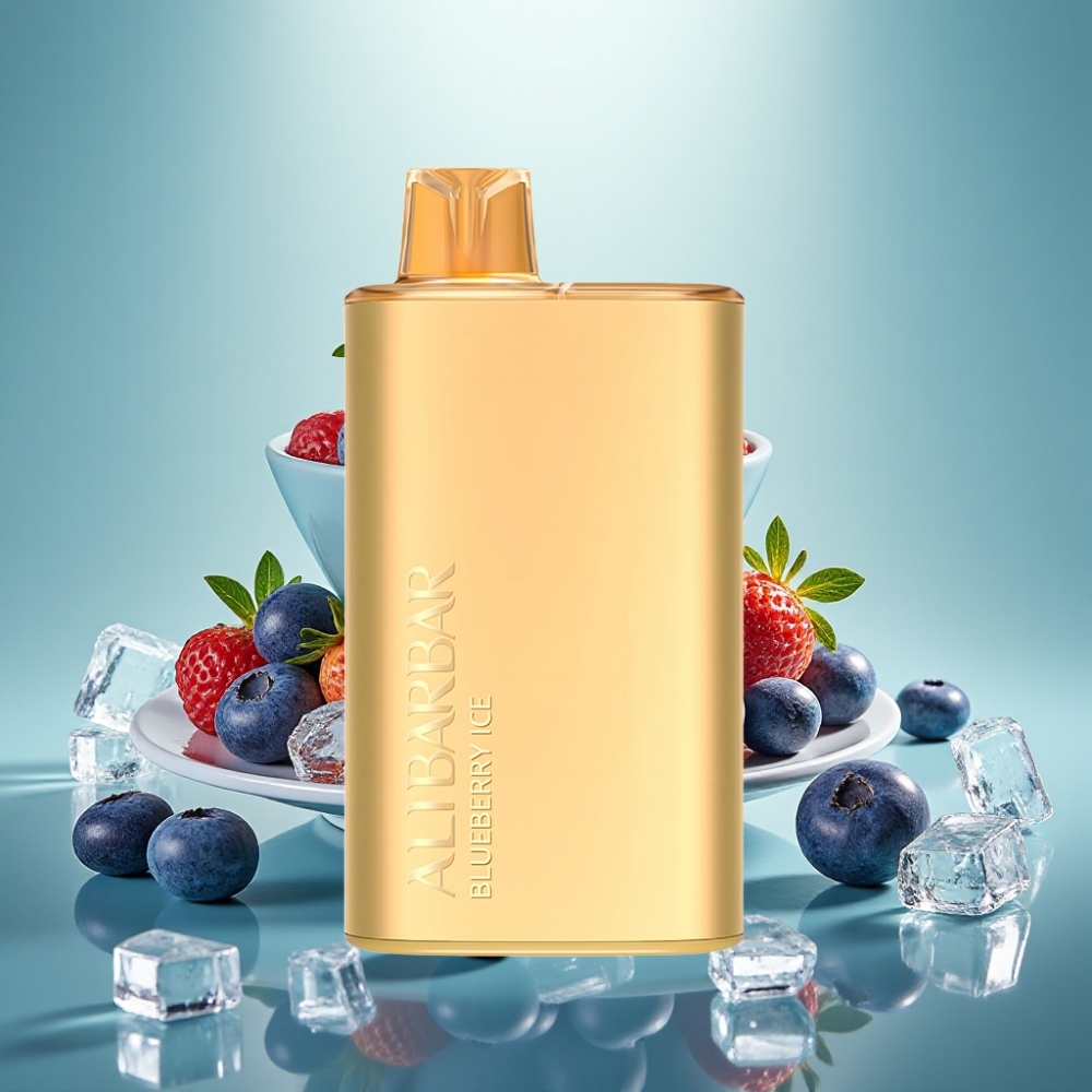 Alibarbar Rich 8000 Puffs Neįkraunamas Vaportuoklis Mėlynųjų Uogų Ledas 20ml 2000mAh
