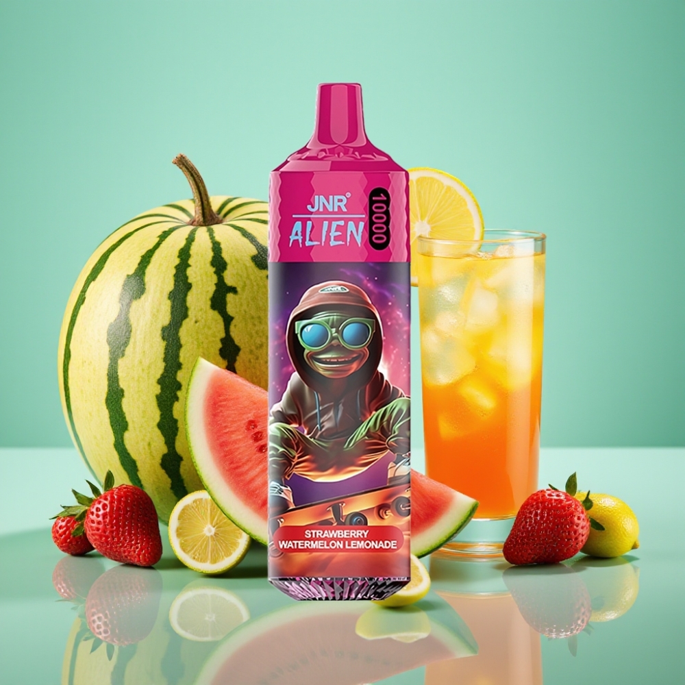 JNR Alien 10000 Puffs 850mAh 20ml Braškė Arbūzas Limonadas