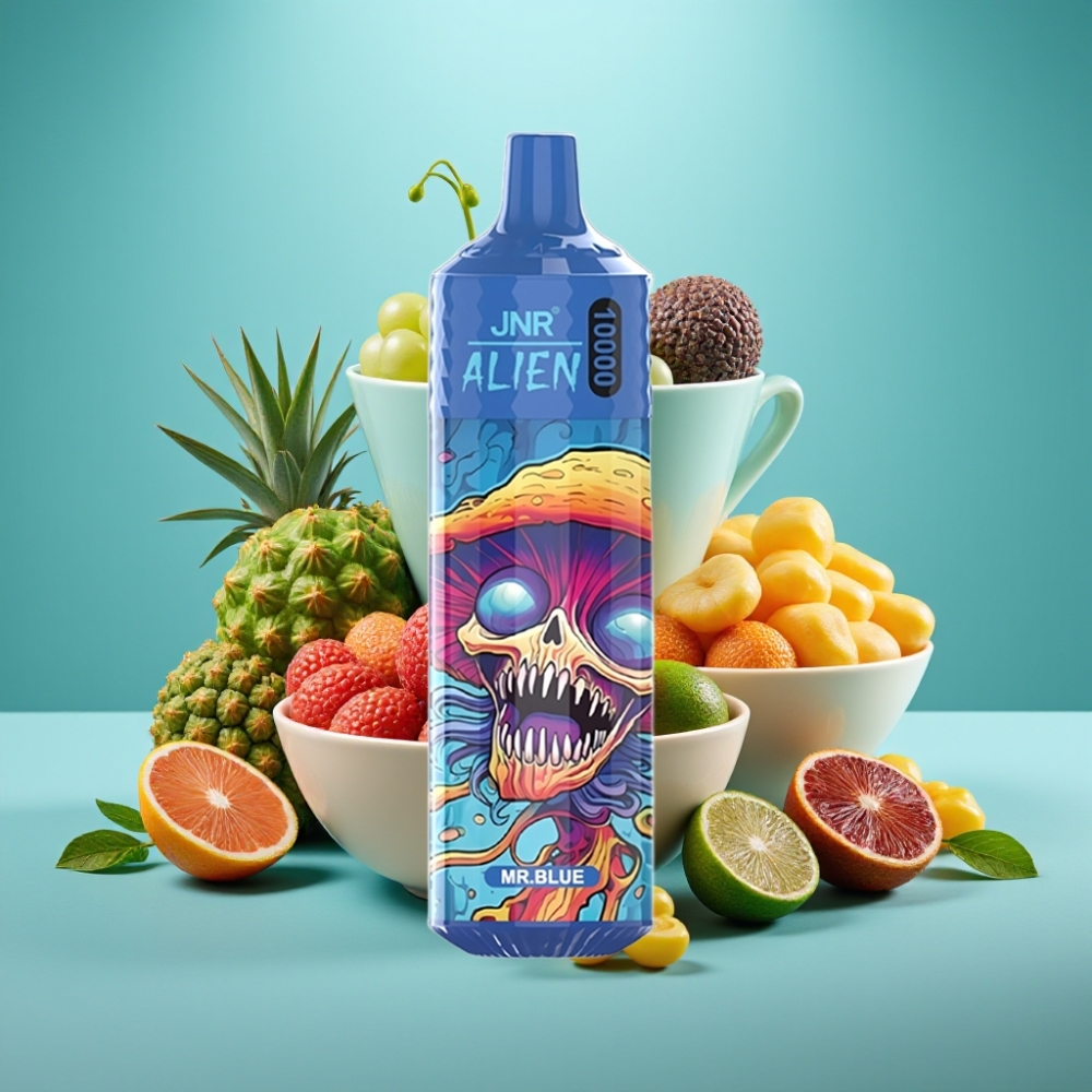 JNR Alien 10000 Puffs 850mAh 20ml Mėlynasis