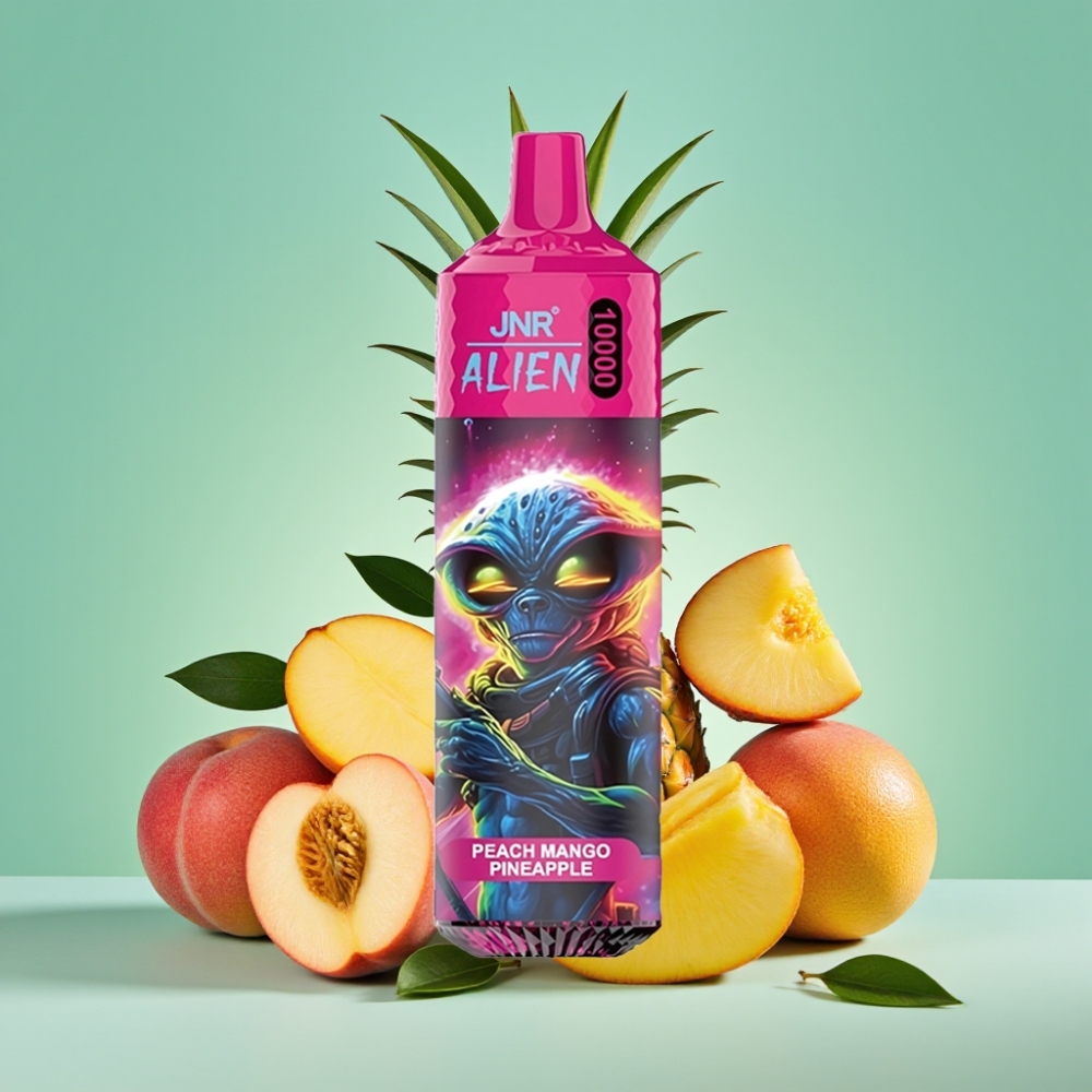 JNR Alien 10000 Puffs 850mAh 20ml Persikas mango ananasas