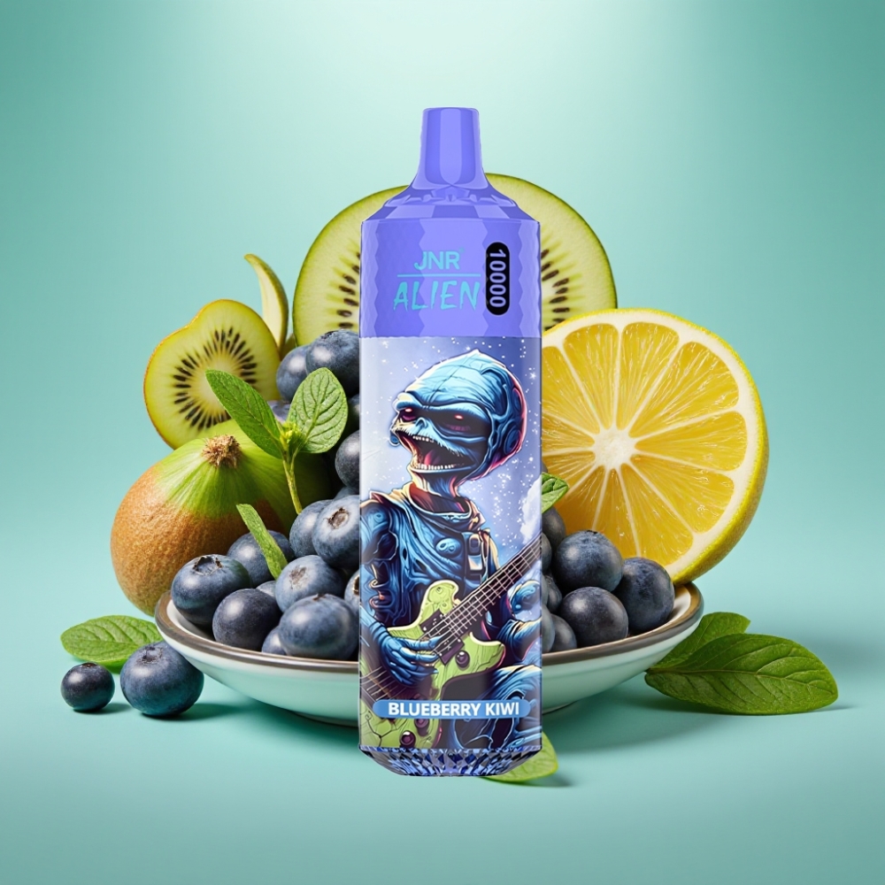 JNR Alien 10000 Puffs 850mAh Mėlynųjų aviečių ir kivių