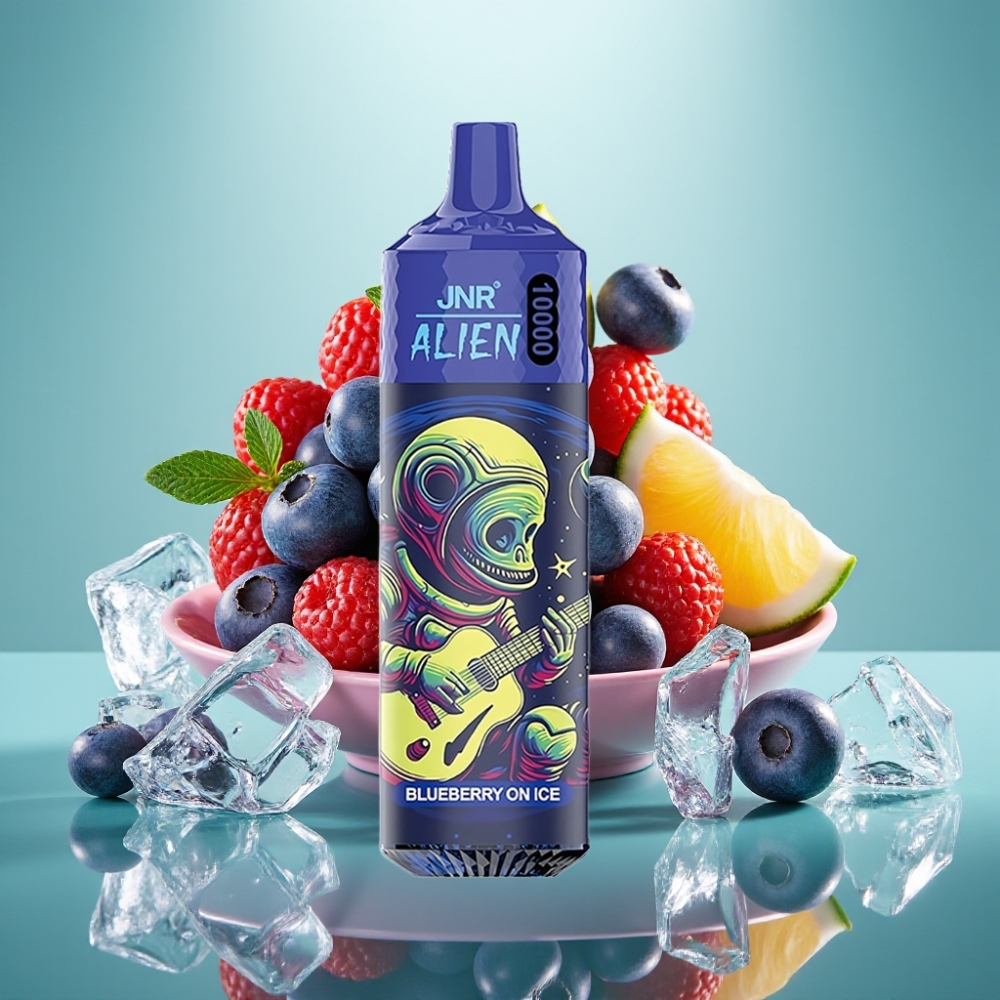 JNR Alien 10000 Puffs, 850mAh, Mėlynių Uogų Su Ledu