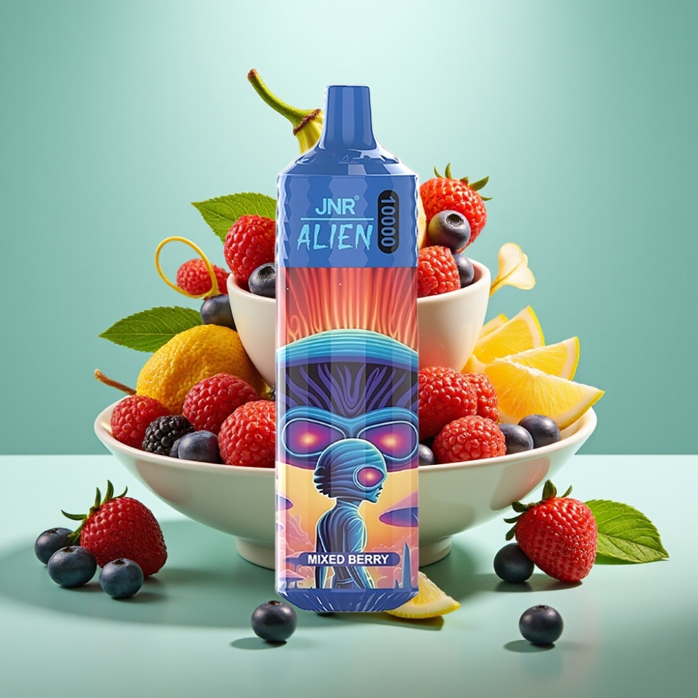 JNR Alien 10000 Puffs, 850mAh, Mišrių Uogų