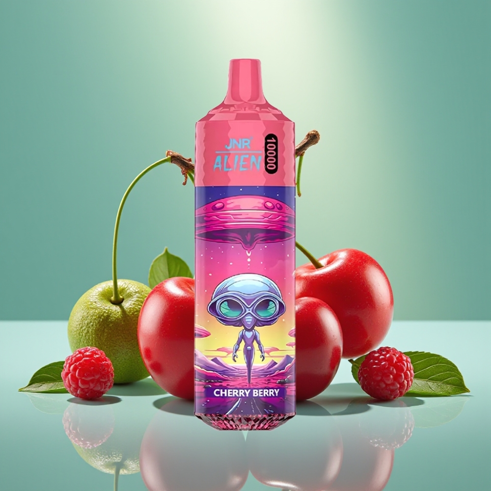 JNR Alien 10000 Puffs 850mAh Tipo-C Vyšnė-Uoga