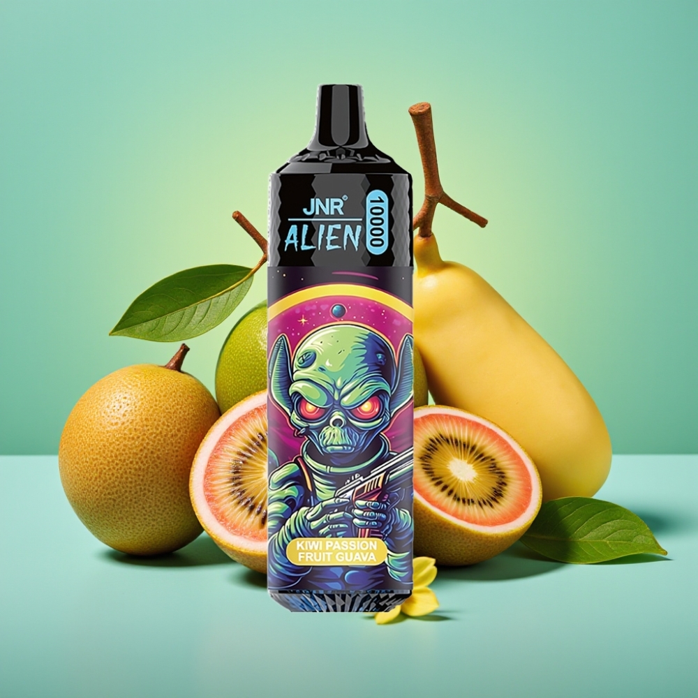 JNR Alien 10000 Puffs 850mAh Type-C Kiwi pasiflora gvajava