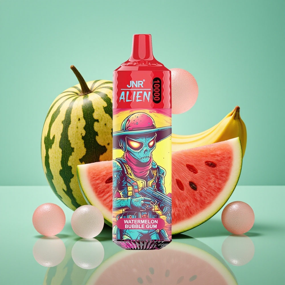JNR Alien 10000 Puffs Disposable Vape Arbūzo Burbuliai, 850mAh, Type-C