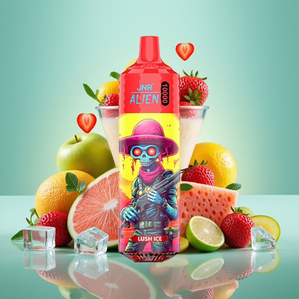 JNR Alien 10000 Puffs Disposable Vape Žalias Ledas 850mAh Type-C