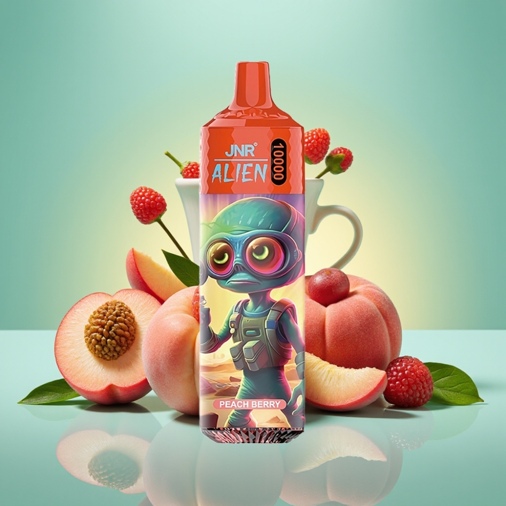 JNR Alien 10000 Puffs Persikų Uogų, 850mAh, Type-C
