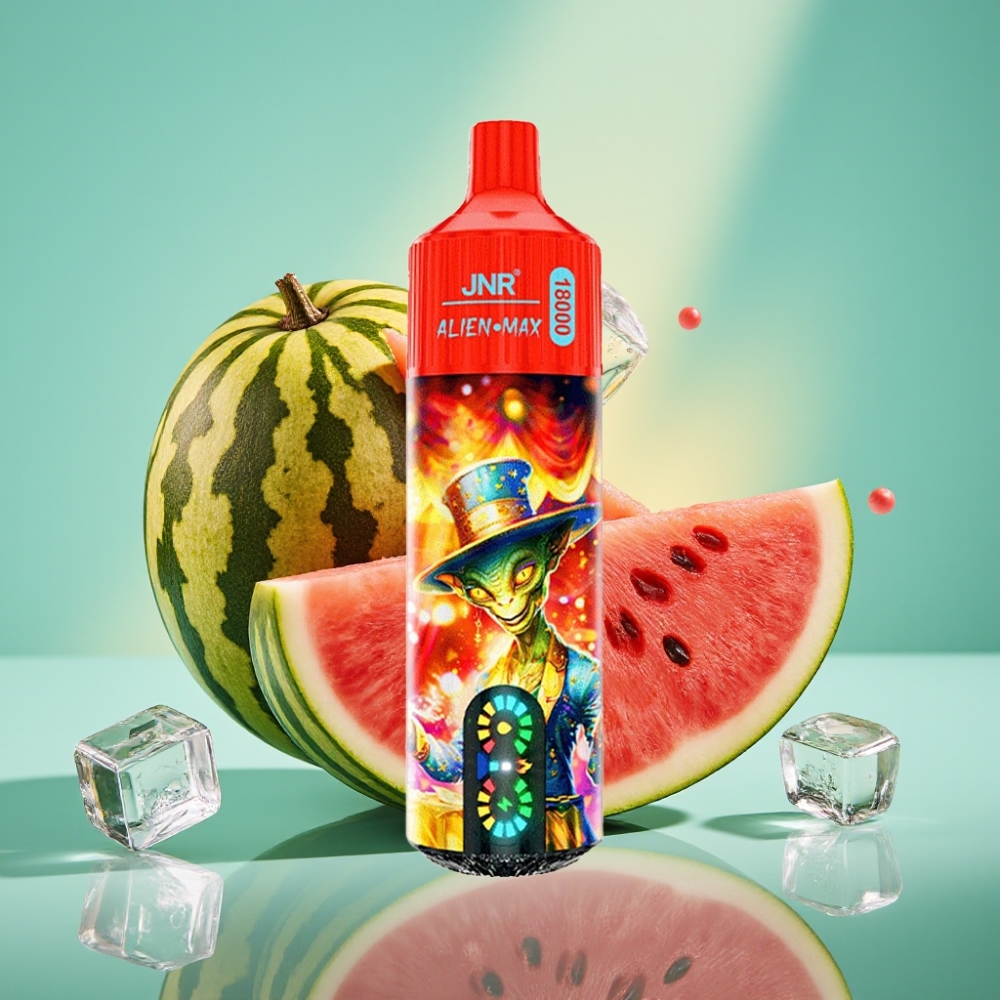JNR Alien Max 18000 Puffs Disposable Vape Arbūzas su Mėtų Skoniu, 28ml, Type-C