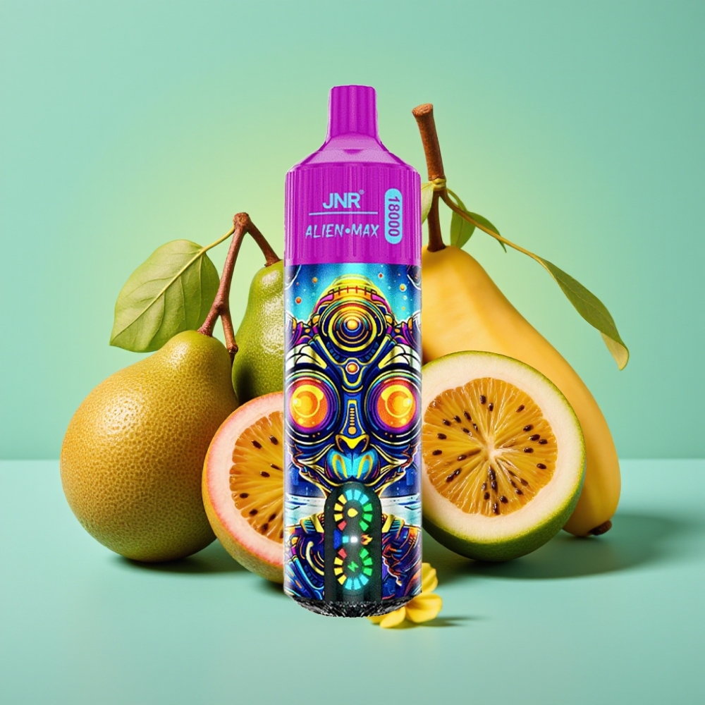 JNR Alien Max 18000 Puffs Disposable Vape Kiwi Pasiflora Gvajava 28ml Type-C