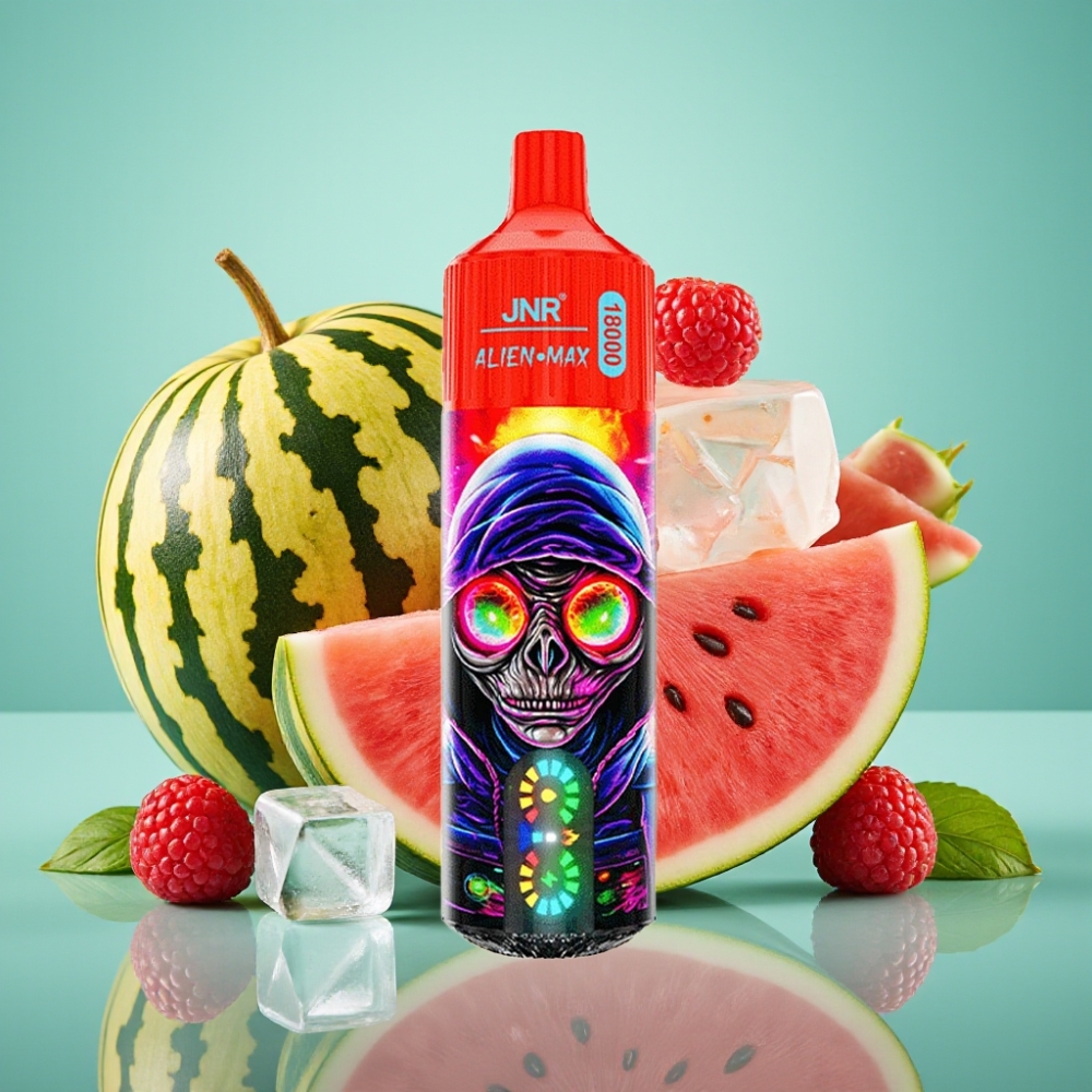 JNR Alien Max 18000 Puffs Dual Mesh Coil 28ml Aviečių Arbūzas Ledas