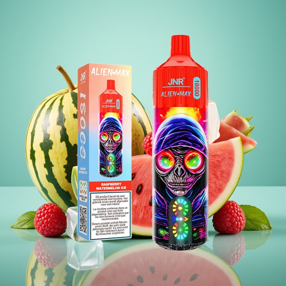 JNR Alien Max 18000 Puffs Dual Mesh Coil 28ml Aviečių Arbūzas Ledas