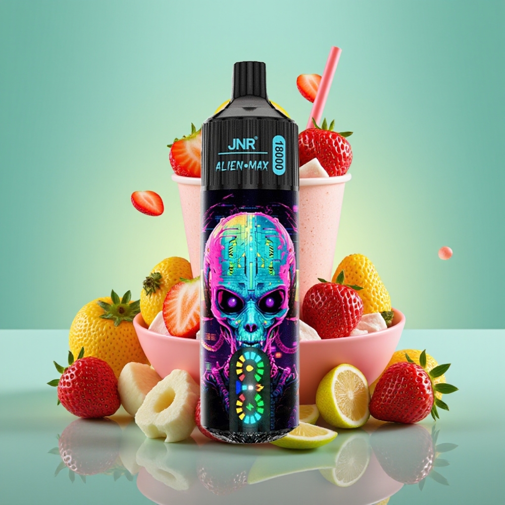 JNR Alien Max 18000 Puffs Dual Mesh Coil 850mAh Braškės Hubba Bubba