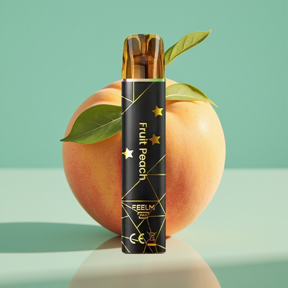 JNR Black&Golden 800 Pūkų Disposable Vape Vaisių Persikas 550mAh 2ml