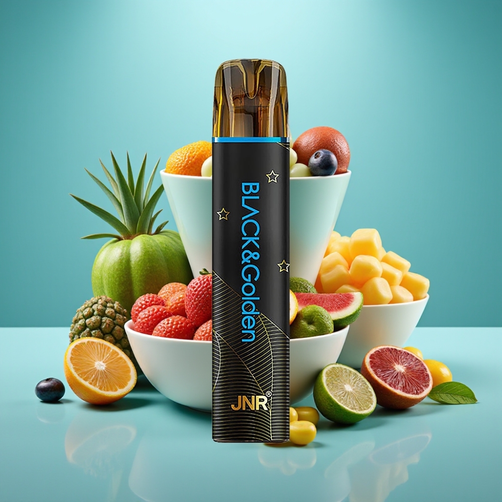 JNR Black&Golden 800 Puffs, 550mAh, 2ml Mėlynasis
