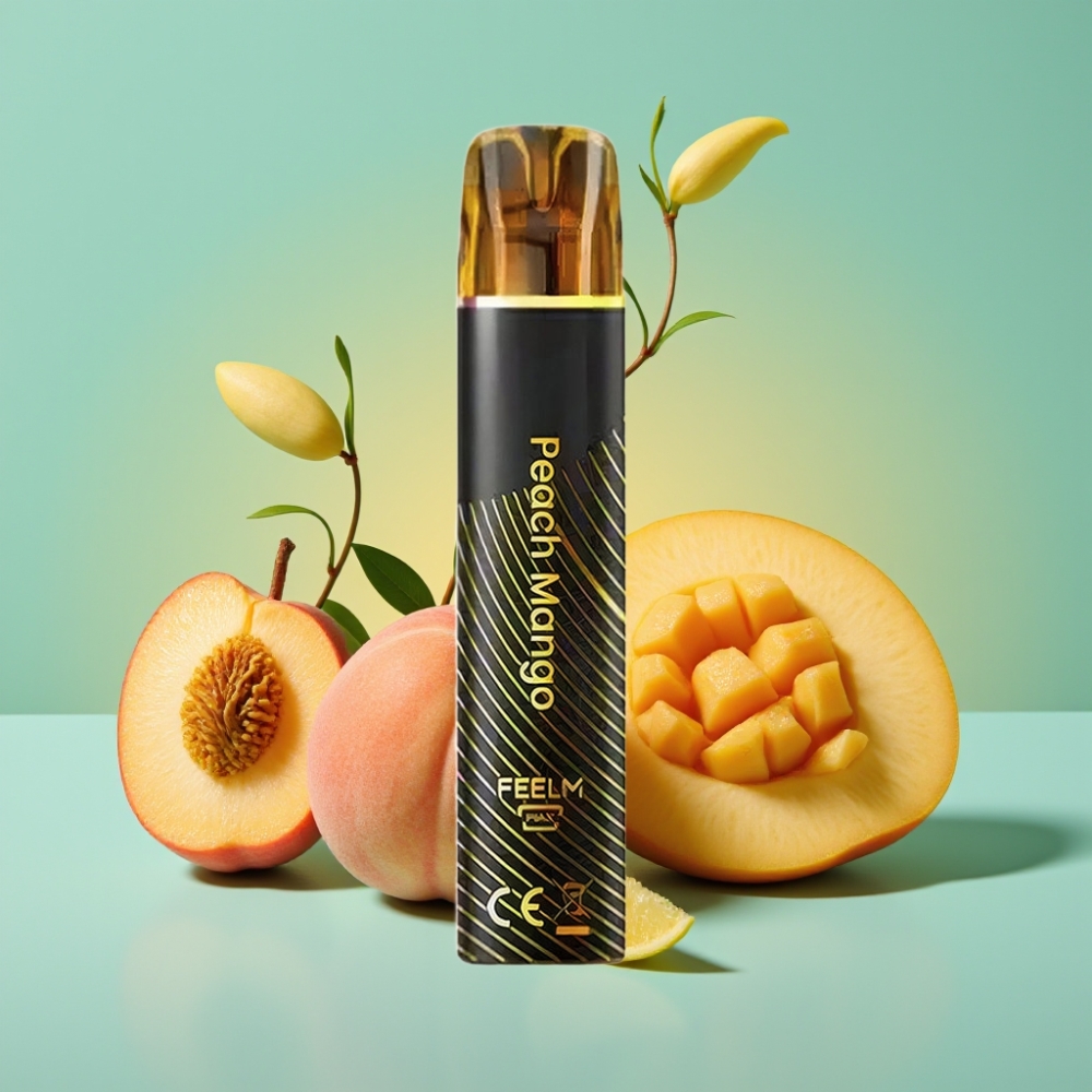 JNR Black&Golden 800 Puffs 550mAh 2ml Persikas Mango