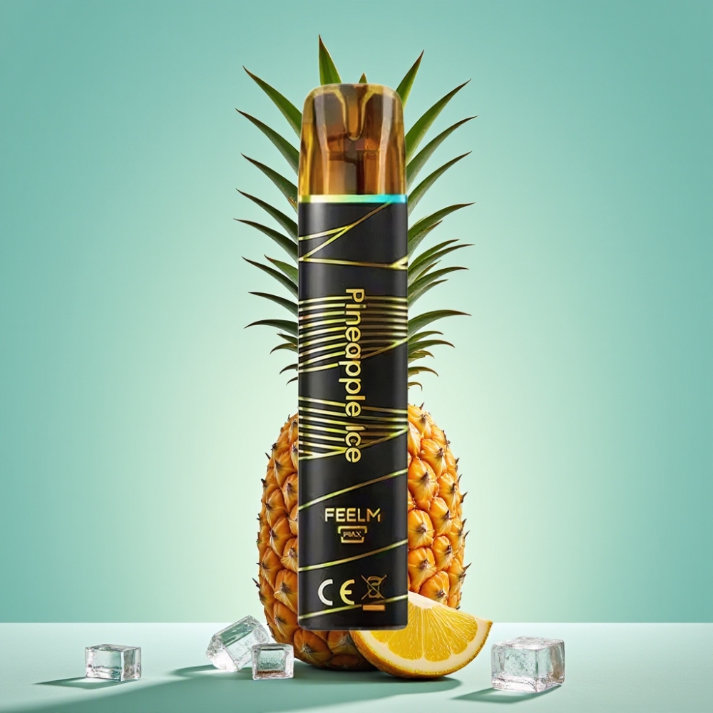 JNR Black&Golden 800 Puffs 550mAh Ananasų Ledas