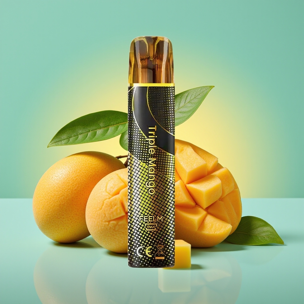 JNR Black&Golden 800 Puffs 550mAh Triple Mango (Trigubas Mango)