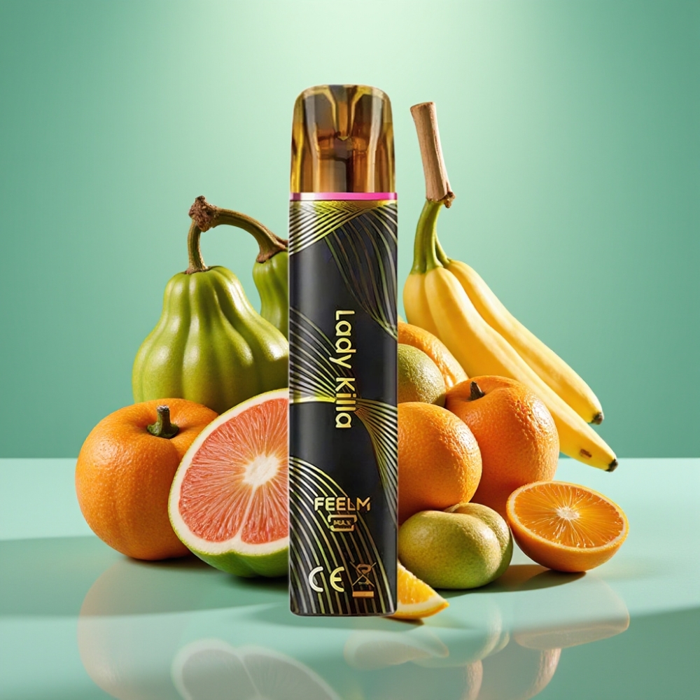 JNR Black&Golden 800 Puffs Disposable Vape 550mAh Lady killa