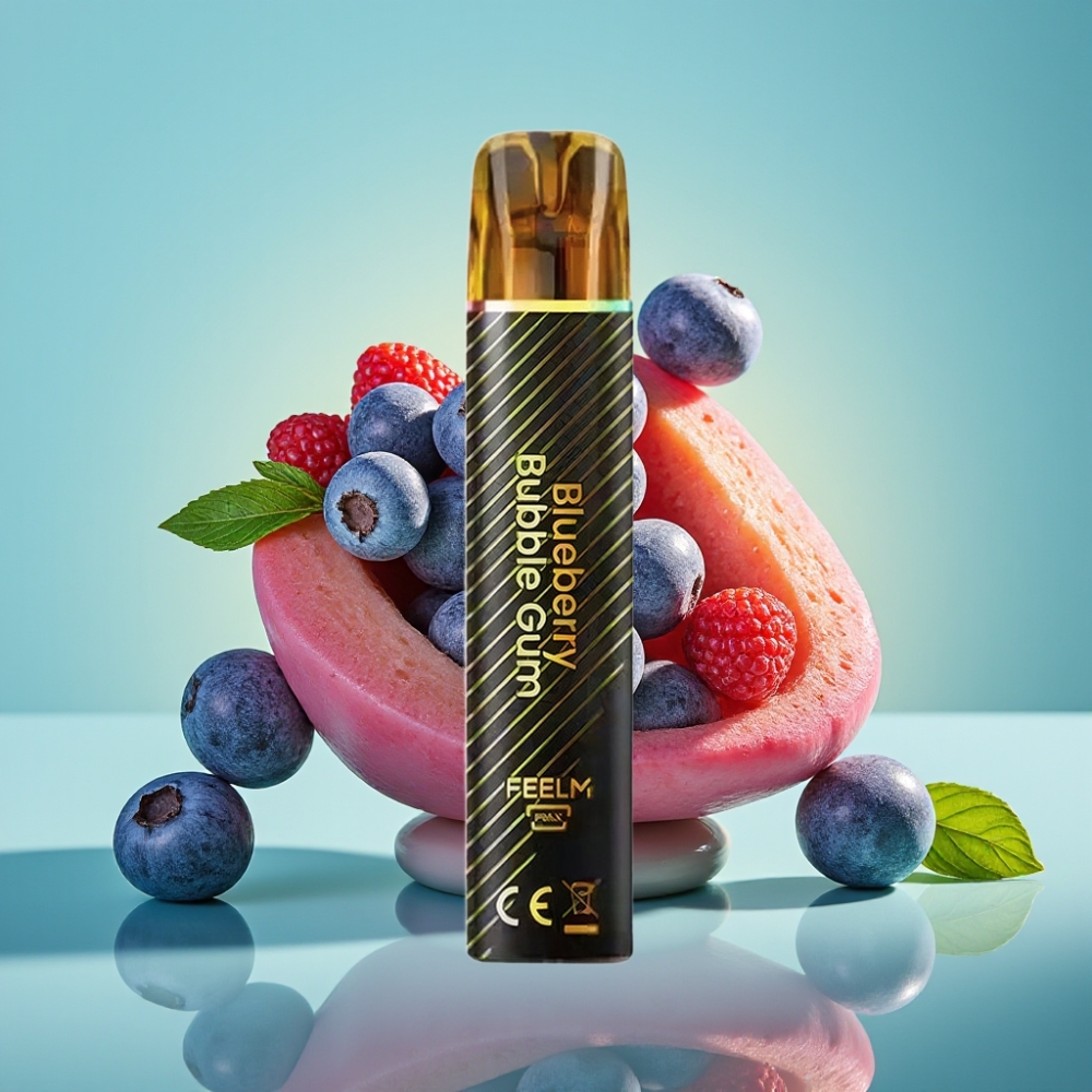 JNR Black&Golden 800 Puffs Disposable Vape 550mAh Mėlynųjų Guma