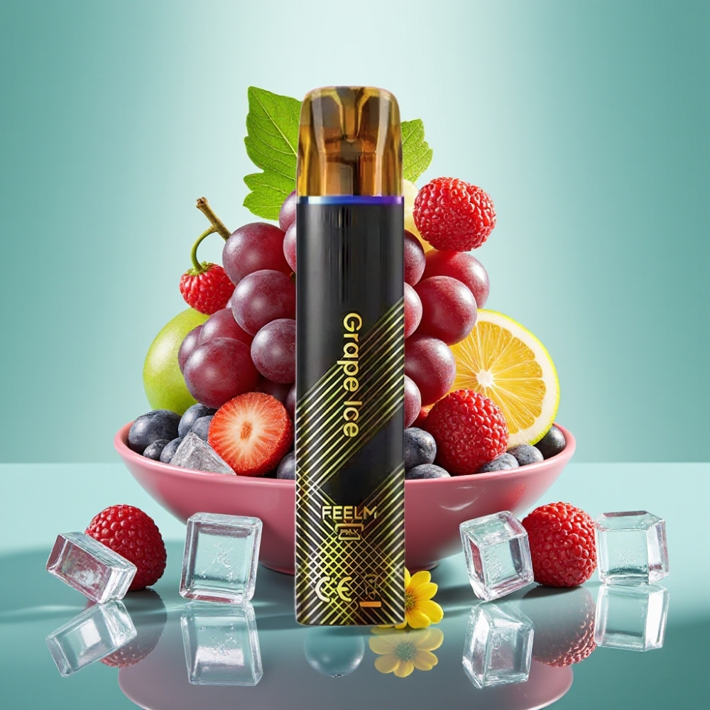 JNR Black&Golden 800 Puffs Disposable Vape 550mAh Vynuogių Ledas