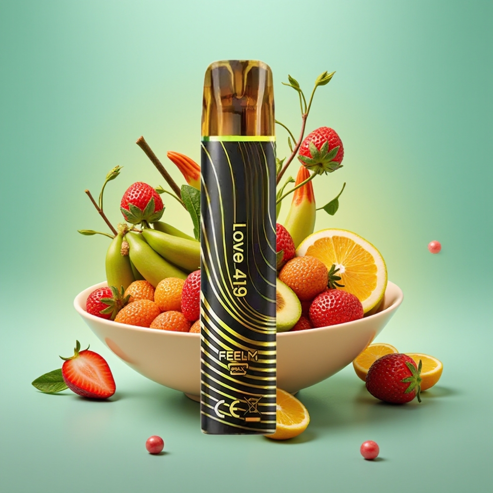 JNR Black&Golden 800 Puffs Disposable Vape Meilė 419, 550mAh, 2ml