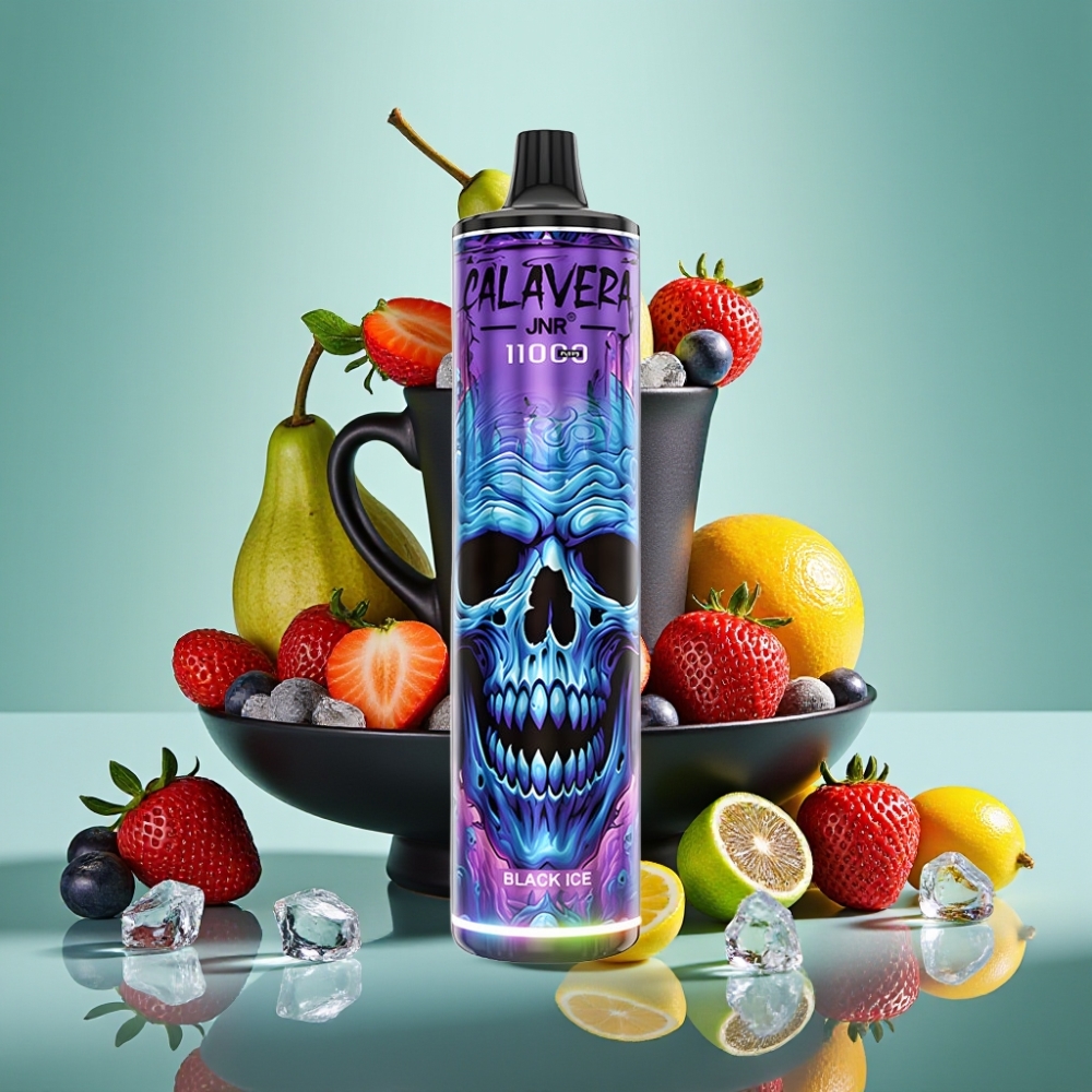 JNR Calavera 11000 Puffs, Type-C, 850mAh, Juodojo ledo