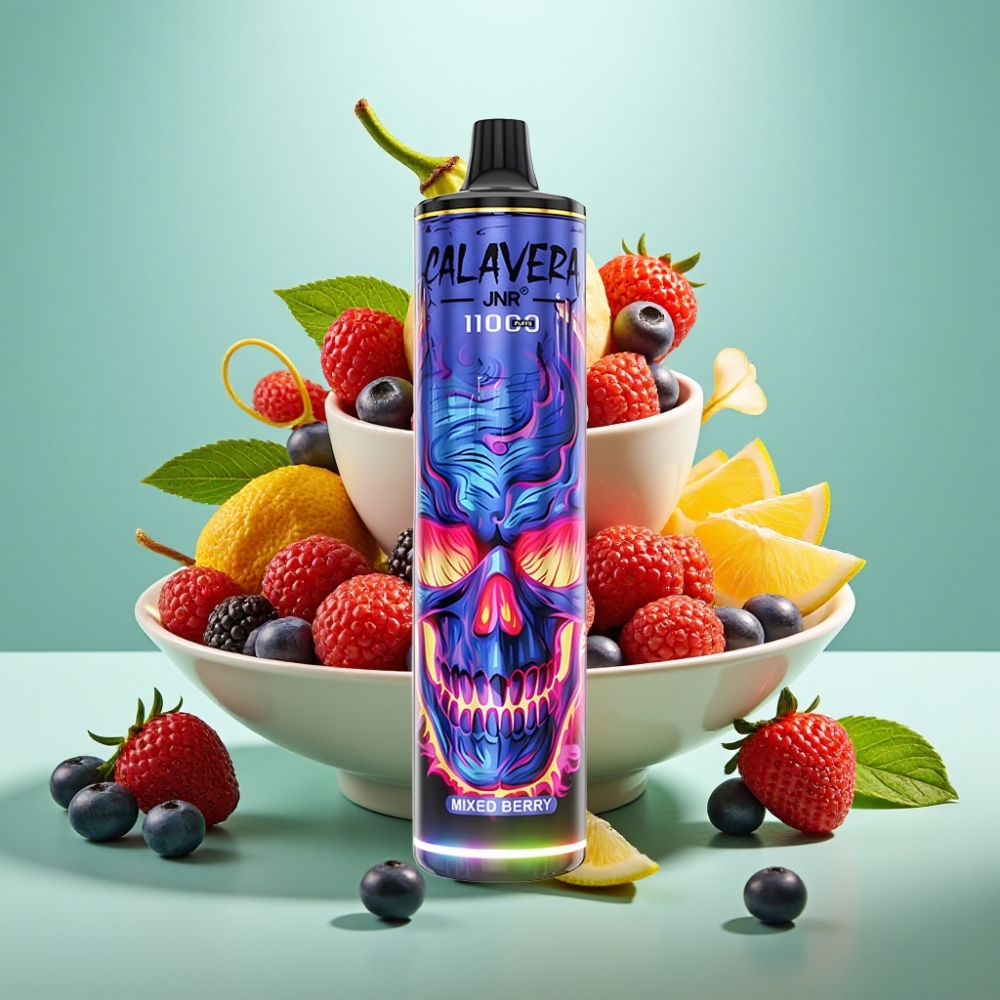 JNR Calavera 11000 Puffs, Type-C, 850mAh, Mišrios Uogos