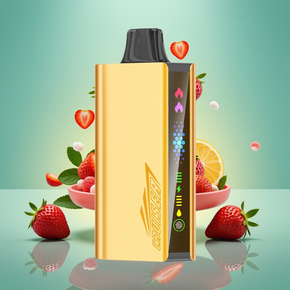 JNR Cruiser 12000 Puffs Be Krovimo 3500 mAh Braškės Chupa Chups