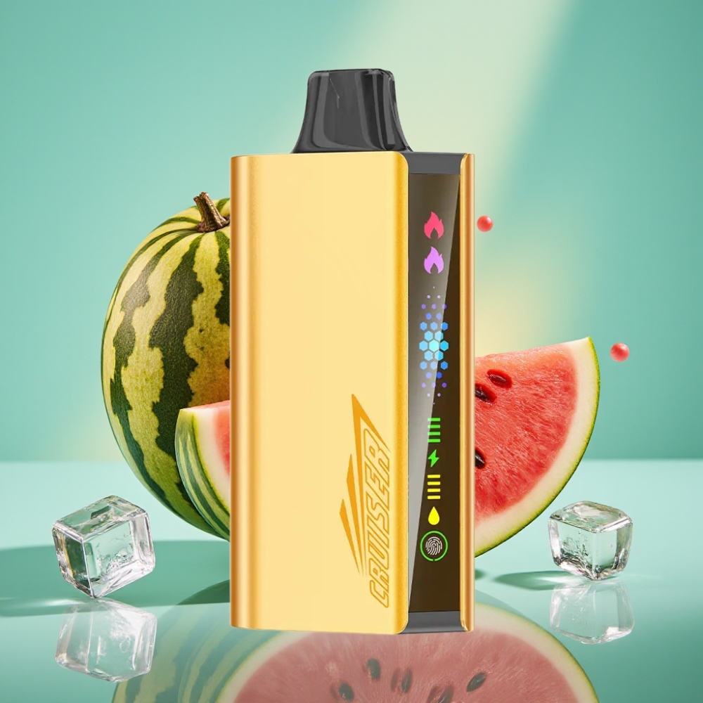 JNR Cruiser 12000 Puffs No-Charge Disposable Vape Arbūzas su Mėtų Skoniu 3500mAh 25ml