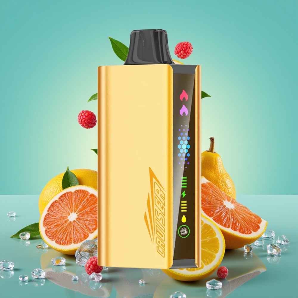 JNR Cruiser 12000 Puffs įkrovimo nereikalaujantis išmetamas garintuvas su 3500 mAh baterija, Šalta Fanta