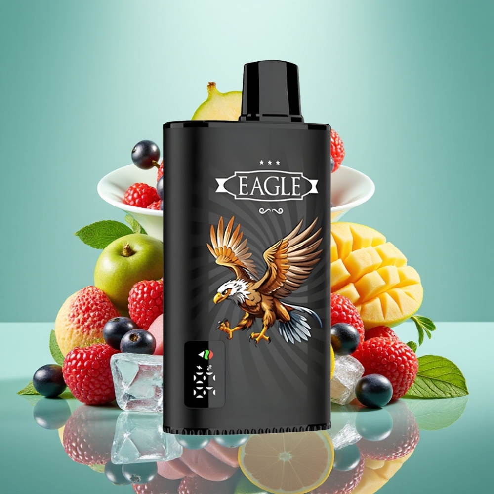 JNR EAGLE Smart 23000 Puffs Disposable Vape Juodųjų serbentų mango ledas, 25ml, 750mAh