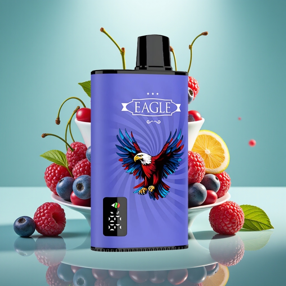 JNR EAGLE Smart 23000 Puffs Disposable Vape Mėlynųjų Serbentų Vyšnių, 750mAh, Type-C