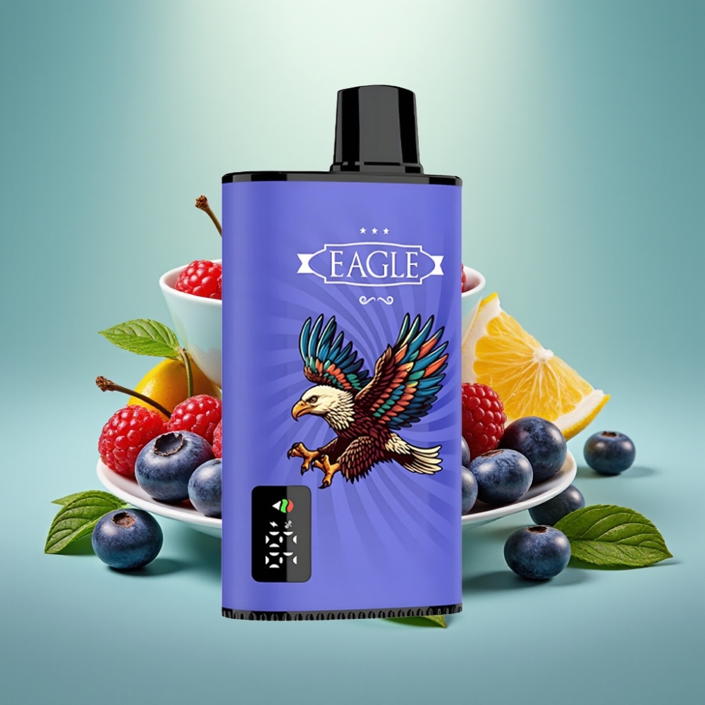 JNR EAGLE Smart 23000 Puffs Disposable Vape Mėlynių Aviečių Vyšnių, 25ml, 750mAh