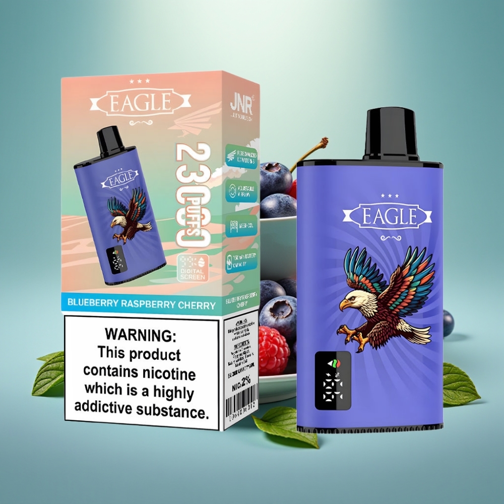 JNR EAGLE Smart 23000 Puffs Disposable Vape Mėlynių Aviečių Vyšnių, 25ml, 750mAh