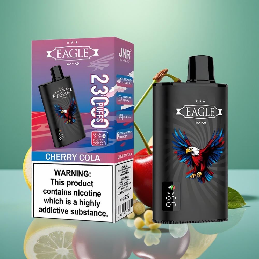 JNR EAGLE Smart 23000 Puffs Disposable Vape Vyšnių Kola, 25ml, 750mAh