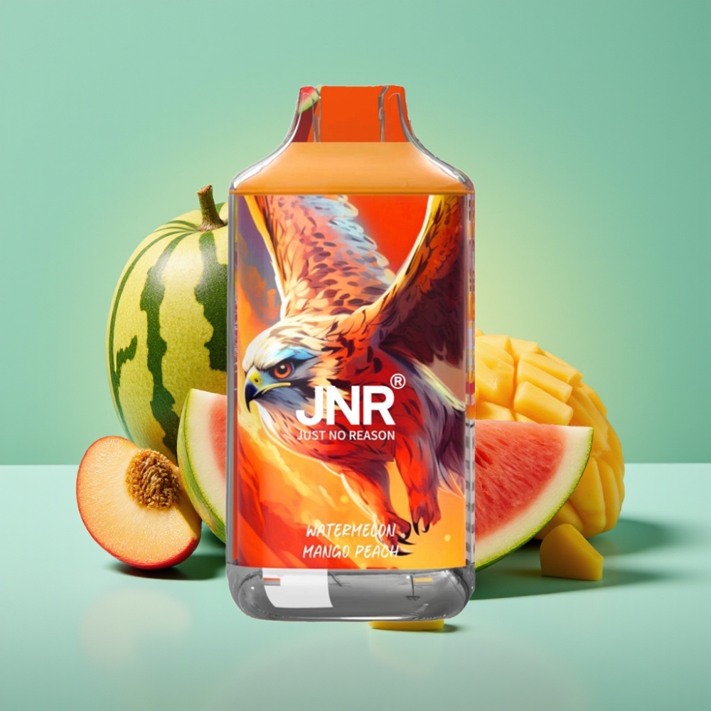 JNR Falcon 16000 Puffs, 850 mAh, Arbūzas Mango Persikas