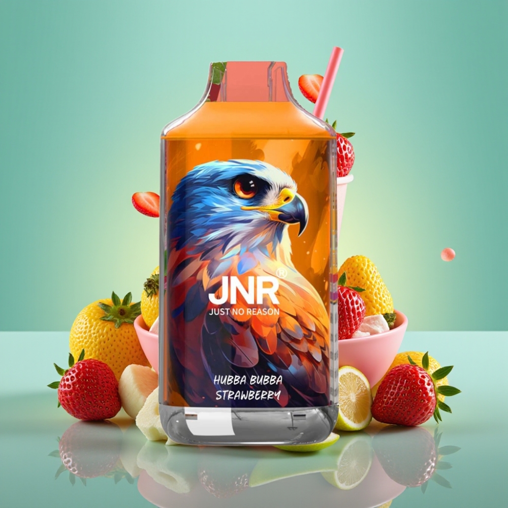 JNR Falcon 16000 Puffs 850mAh 22ml Braškinė Hubba Bubba