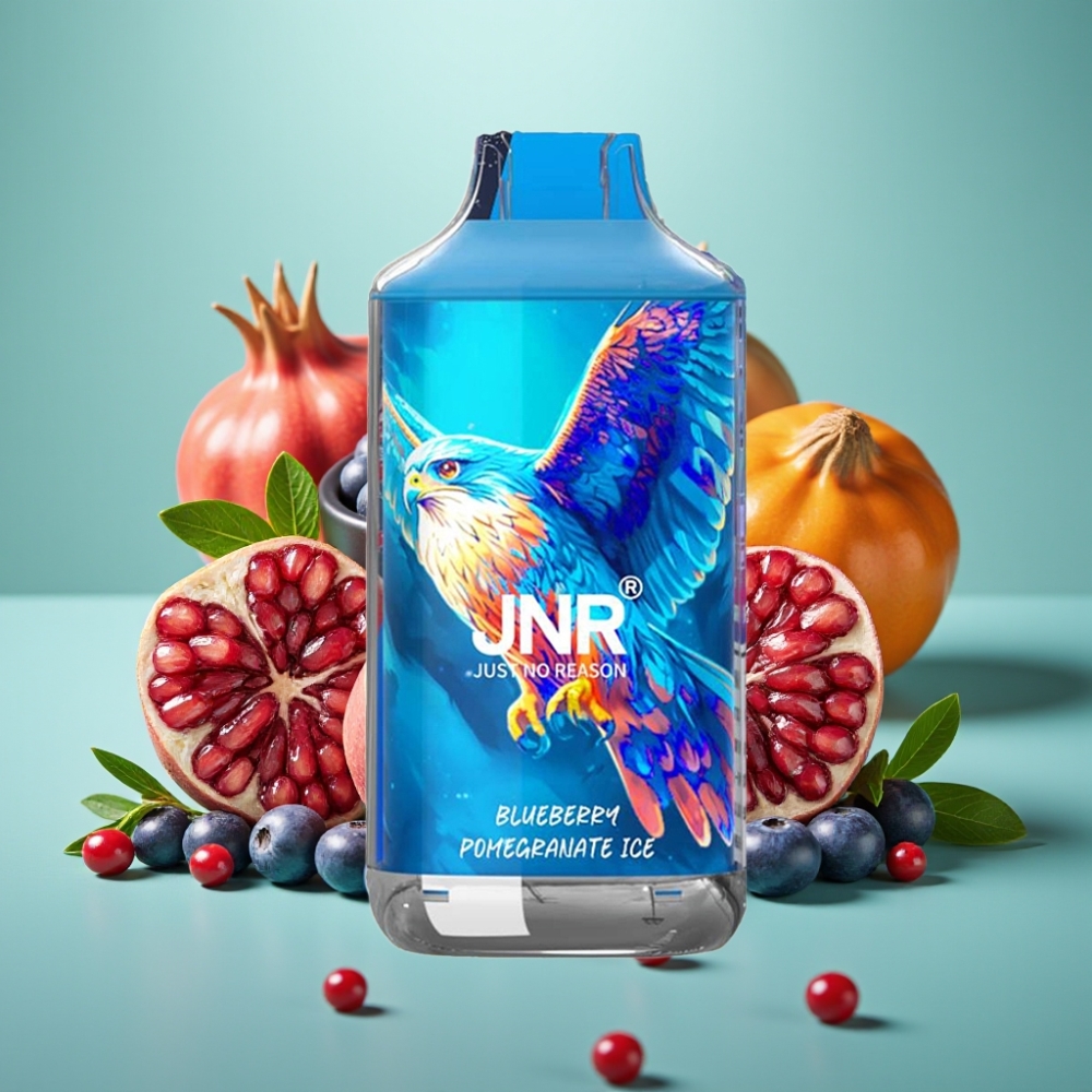 JNR Falcon 16000 Puffs 850mAh 22ml Mėlynųjų Agurkų Granatų Ledas