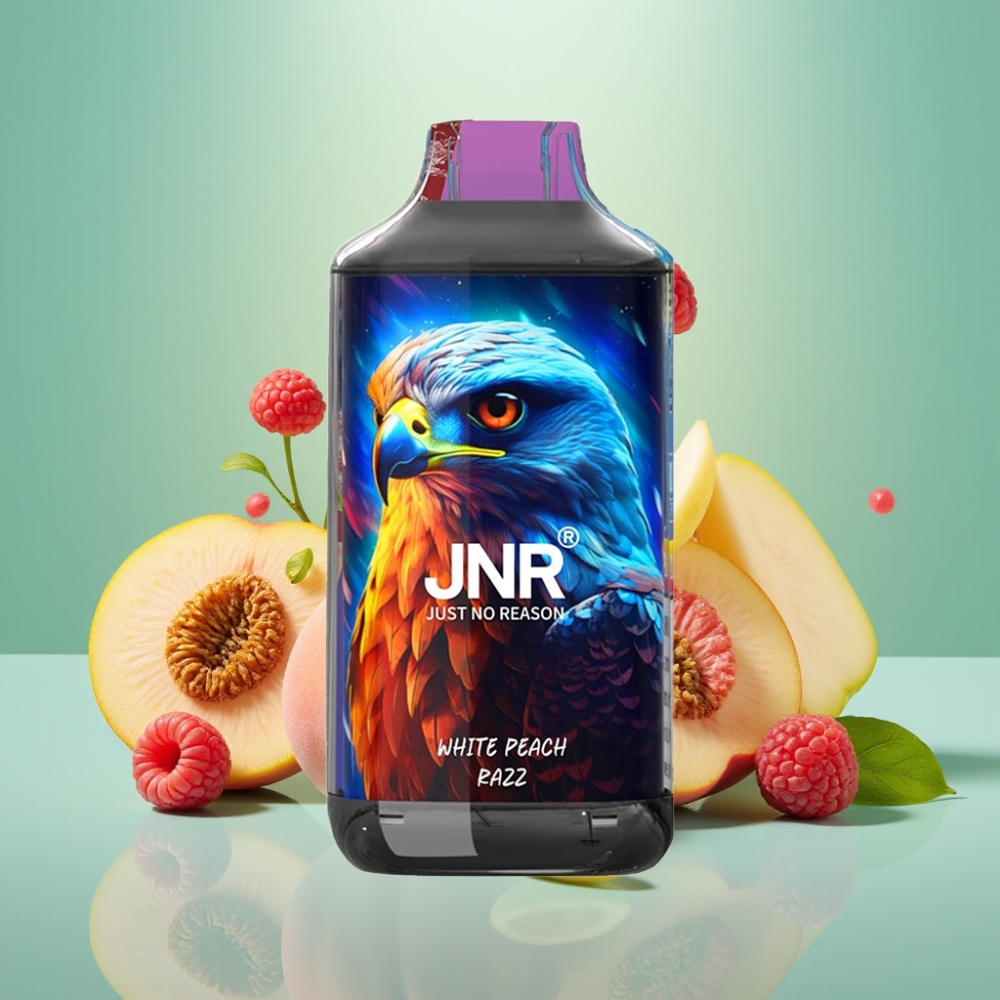 JNR Falcon 16000 Puffs Baltasis Persikas Razz, 850 mAh, 22ml