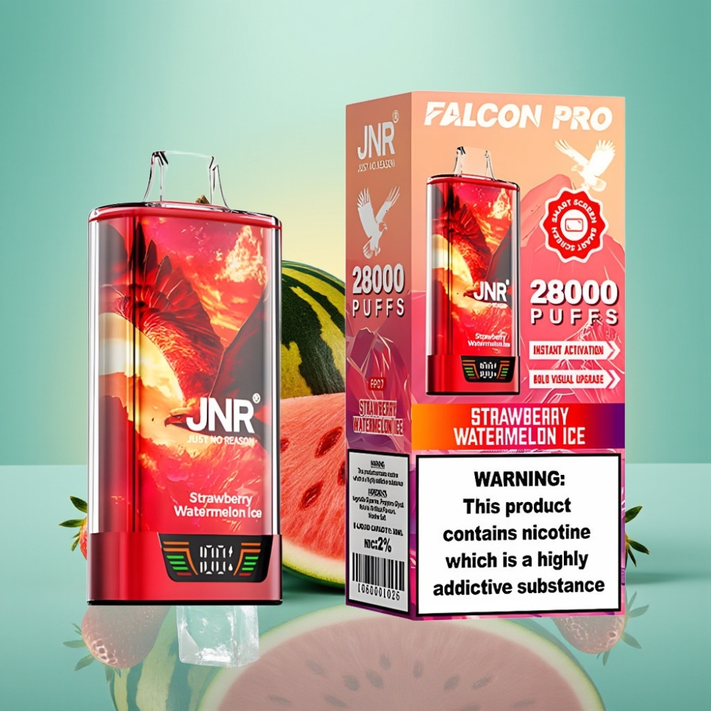 JNR Falcon Pro 28000 30ml 5% Nikotino Braškynės Arbūzo Ledas